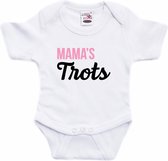 Mamas trots tekst baby rompertje wit jongens en meisjes - Kraamcadeau/ Moederdag cadeau - Babykleding 68