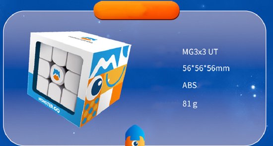 Thumbnail van een extra afbeelding van het spel Monster Go 3x3 M - Magnetisch - Speedcube