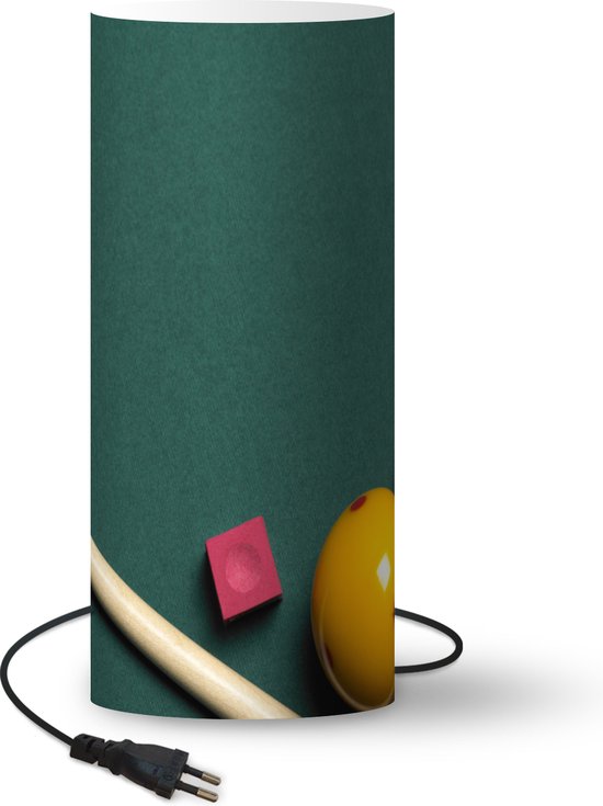 Lampe Billard - Une queue avec des boules colorées sur une table de billard  - 54 cm de... | bol.com