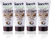 Inecto – Coconut Hand & Nail Cream – 4 pak – Droge Handen – Natuurlijke Handcreme