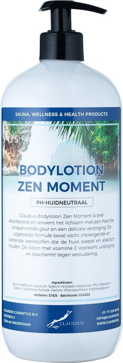 Goedkoopste Bodylotion Zen Moment 1 Liter - met gratis pomp