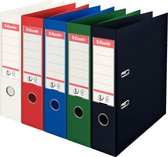 Esselte Nr.1 Kunststof A4 Ordner - Capaciteit van 500 Vel - Rugbreedte van 75mm - Geassorteerde Kleuren - 10 stuks