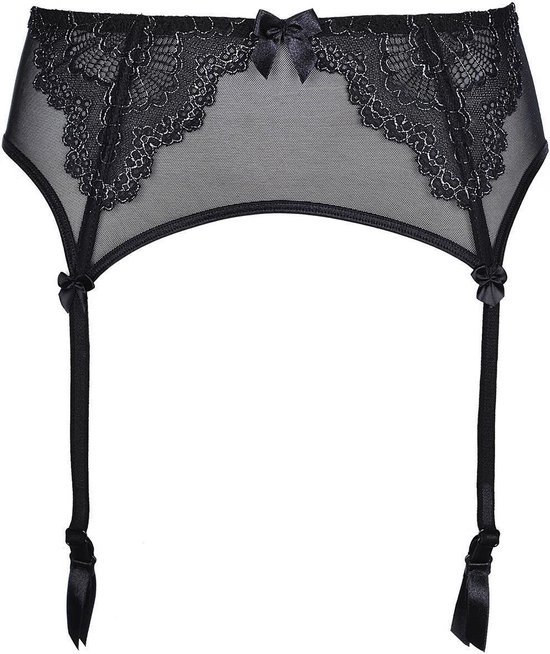 V8652PS Plus Size garter belt black