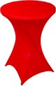 Statafelrok Rood – ∅80-85 x 110 cm – Stretch – Tafelrok voor Statafel – Geschikt voor Horeca Evenementen | Sta Tafel Hoes | Staantafelhoes | Cocktailparty | Trouwerij