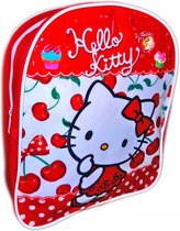 Hello Kitty Cherry Rugzak | Schooltas voor Kinderen - Mochila 28 x 23 x 8 cm - Rood