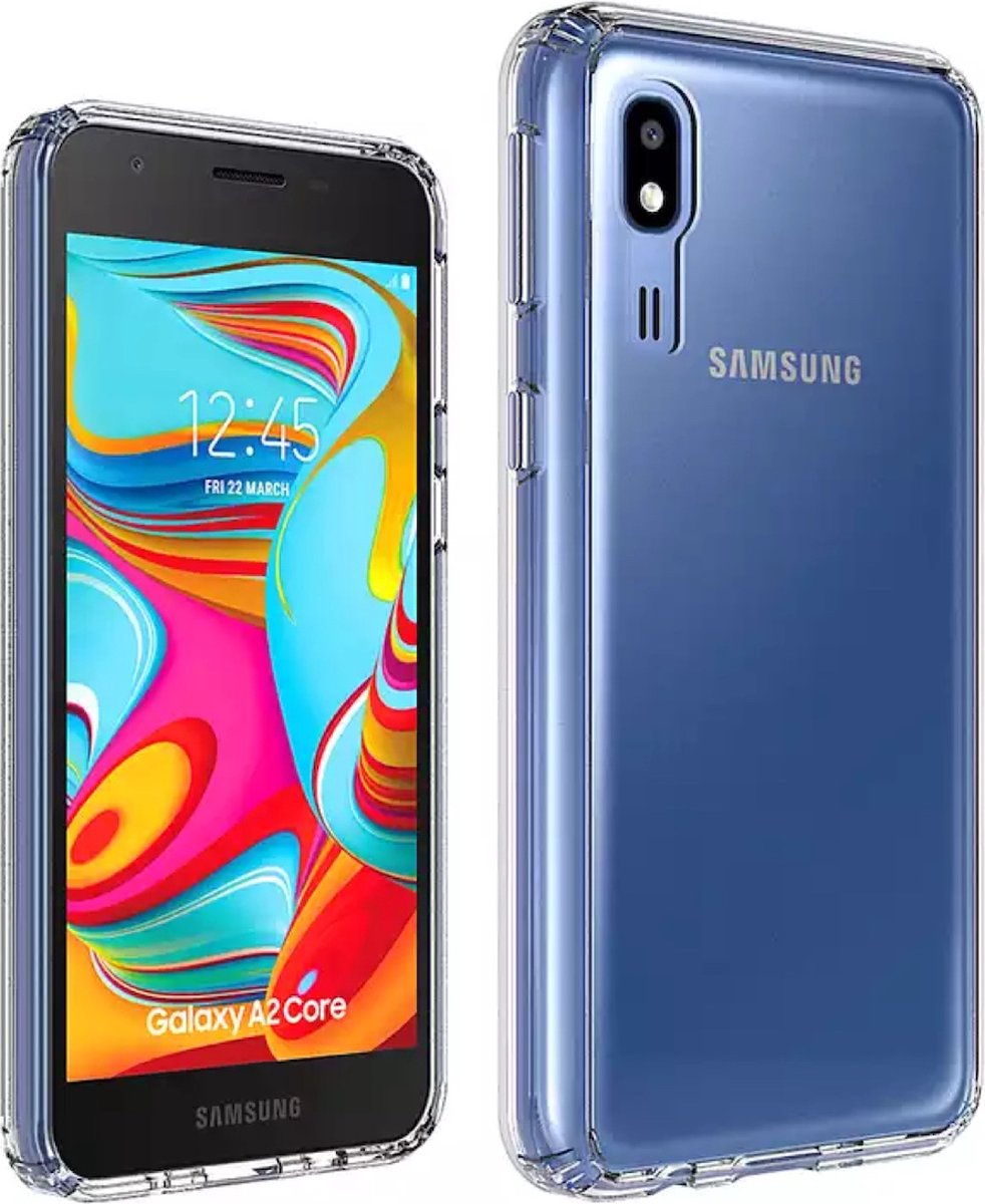 Silicone back cover Geschikt voor Samsung Galaxy A2 Core/Transparant hoesje