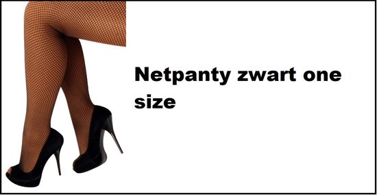 Netpanty zwart luxe - Festival thema feest huwelijk party sexy panty