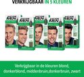 Vier verpakkingen Just For Men haarverf in verschillende tinten.