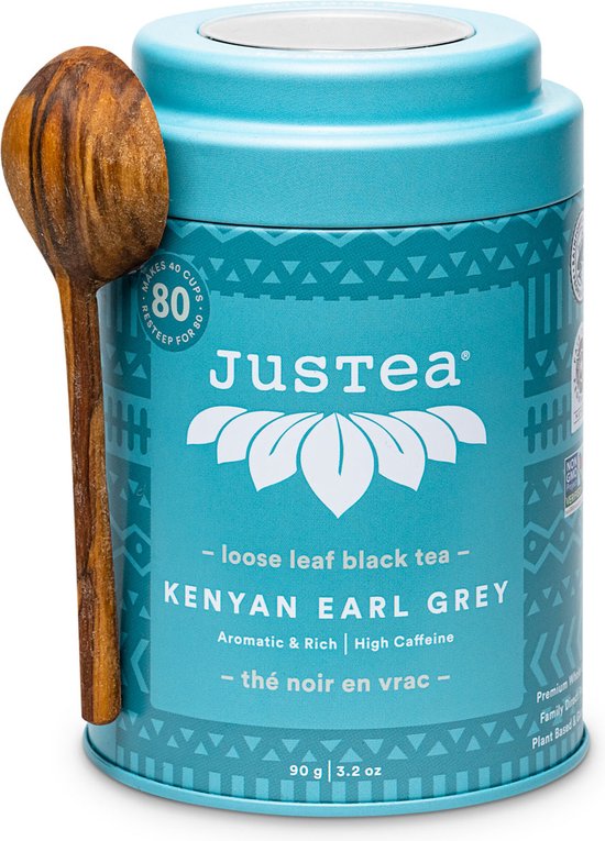 Thee-Justea-Earl Grey-Losse thee-Fairtade-Theekado-Kadoblik