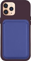Phreeze Back Cover - Geschikt voor iPhone 13 Pro Hoesje - Kaarthouder Case - Magnetische Cover Functie - Vegan Leer - Micro Vezel