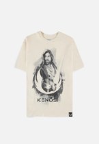 Star Wars - Obi-Wan Kenobi Heren T-shirt - L - Creme