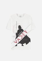 Star Wars Heren Tshirt -L- Obi-Wan Kenobi - Darth Vader Wit