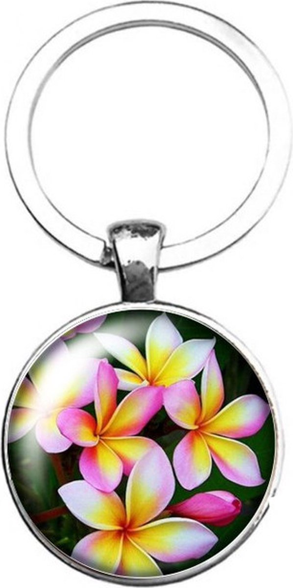 Sleutelhanger Glas - Bloem