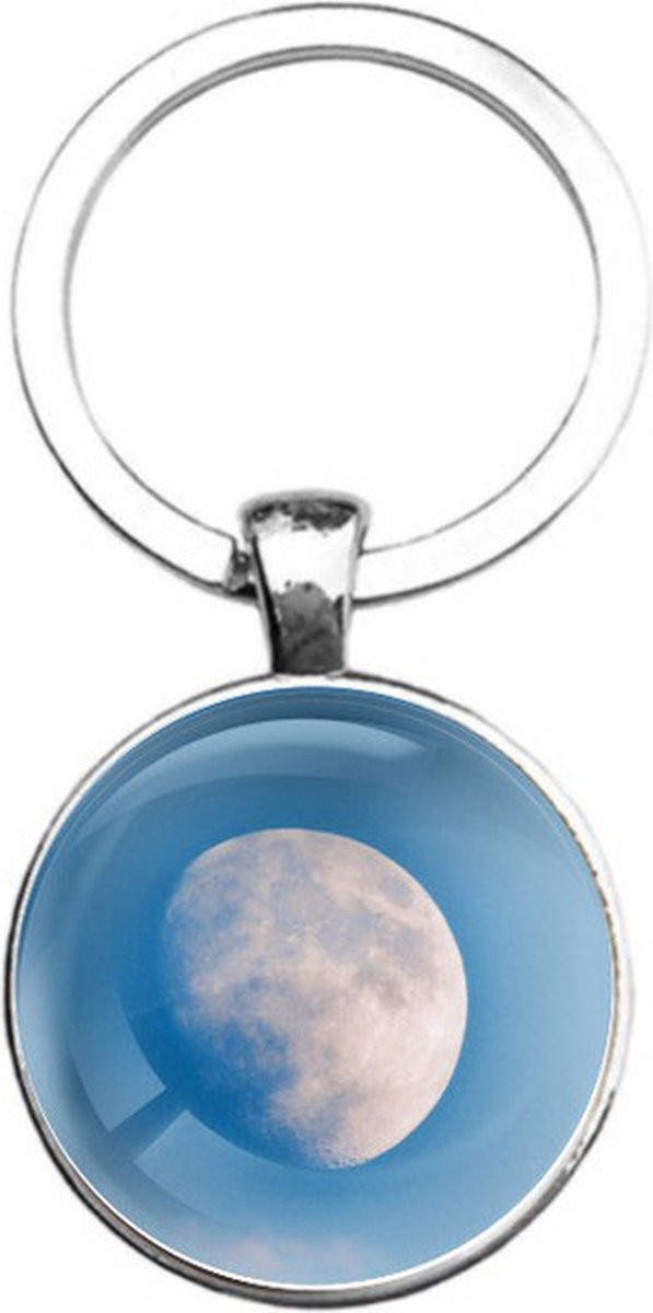 Sleutelhanger Glas - Maan
