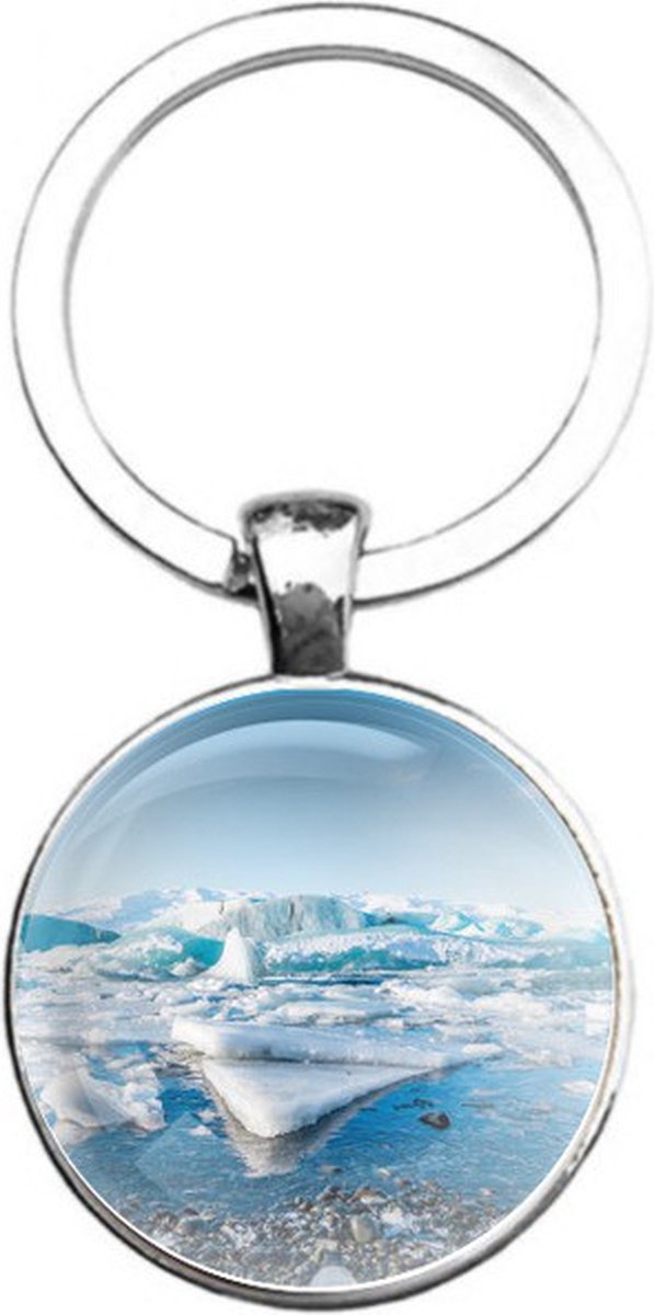 Sleutelhanger Glas - Ijs