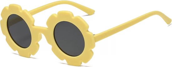 Babycure kids zonnebril - Rood, Wit, Geel - 3 kleuren brillen - Hippe flower sunglass - Stoer voor kinderen van Babycure — afbeelding 3