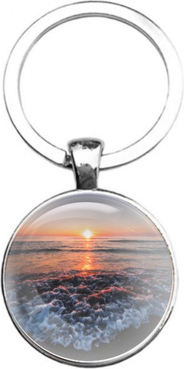 Sleutelhanger Glas - Zee