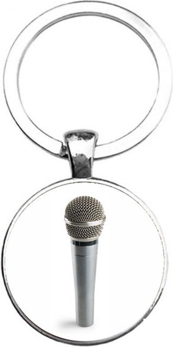 Sleutelhanger Glas - Microfoon