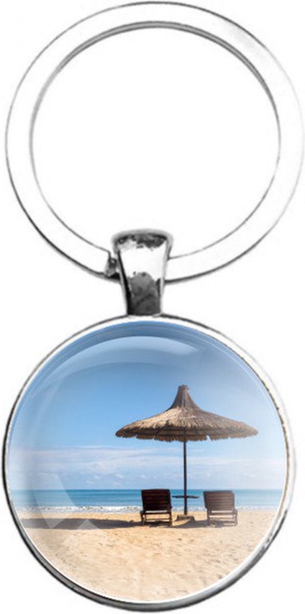 Sleutelhanger Glas - Strand