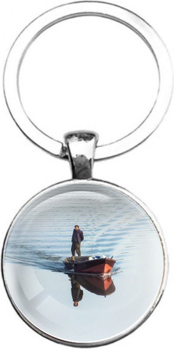 Sleutelhanger Glas - Boot
