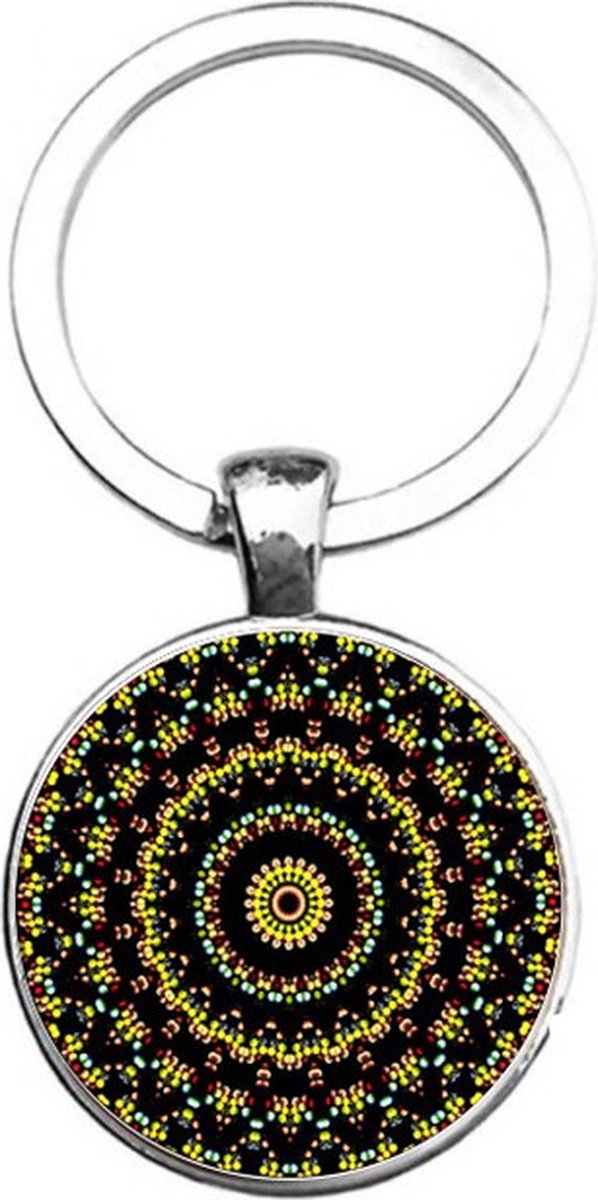 Sleutelhanger Glas - Mandala