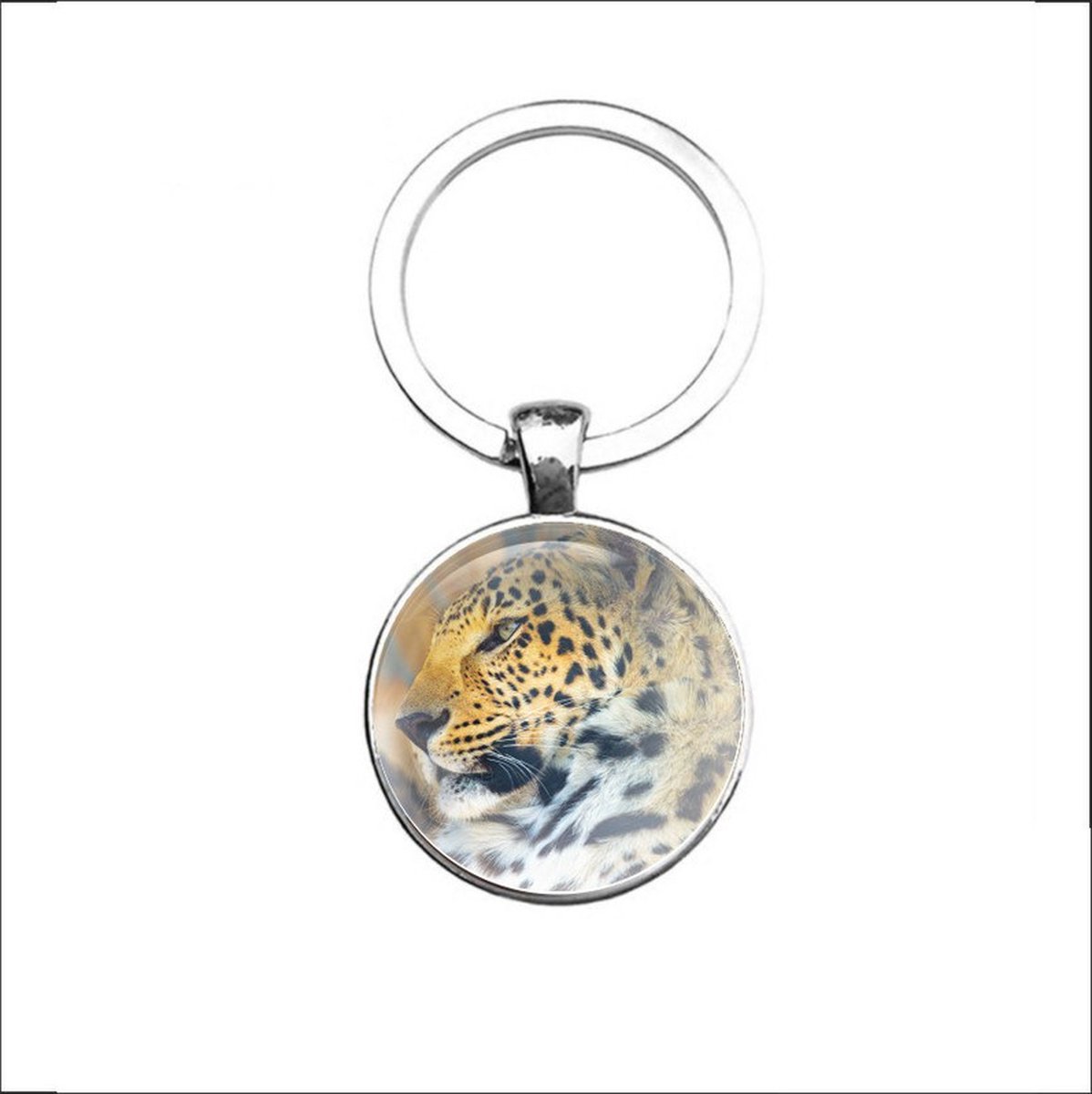 Sleutelhanger Glas - Panter