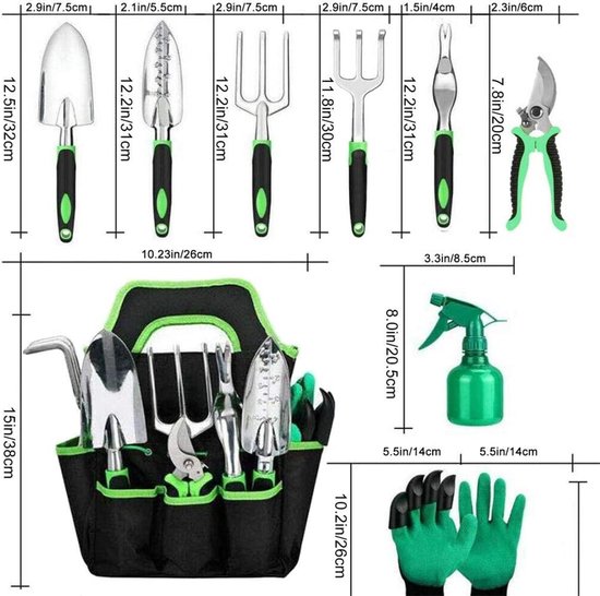 Ensemble d'outils de jardin – outils de jardin – ensemble d'outils de jardin – ensemble de jardinage – durable