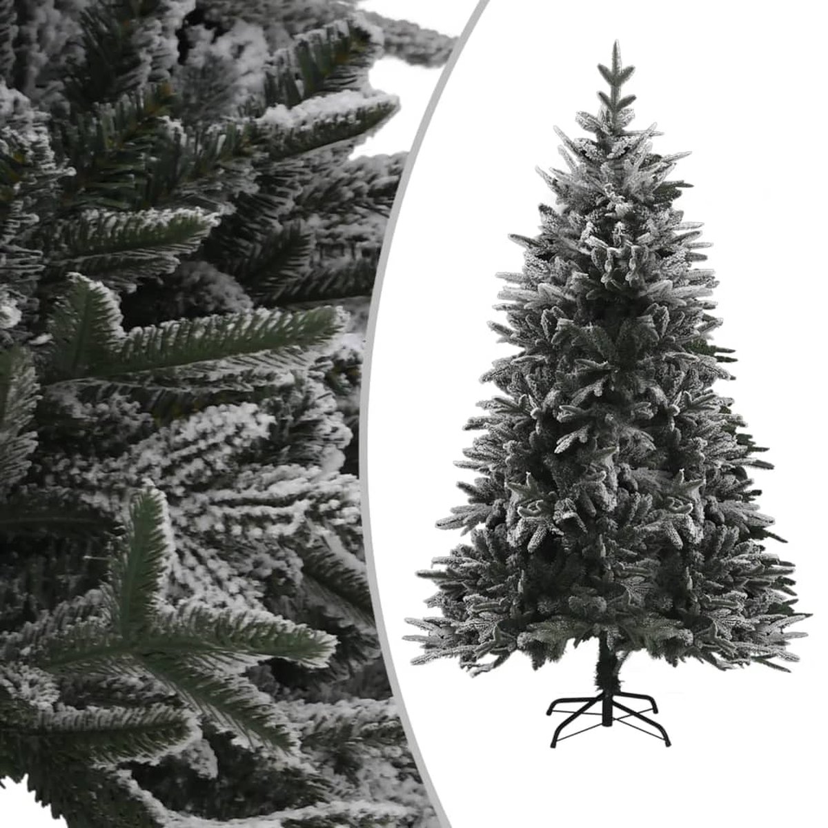 Prolenta Premium - Kunstkerstboom met sneeuwvlokken 180 cm PVC en PE groen
