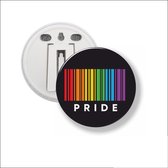 Button Met Clip 58 MM - Pride