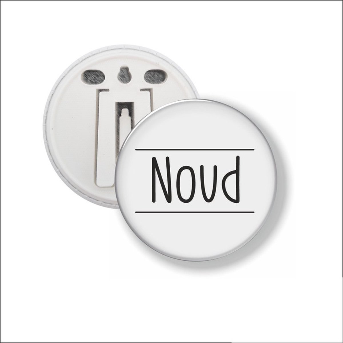 Button Met Clip 58 MM - Noud