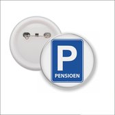 Button Met Speld 58 MM - Pensioen