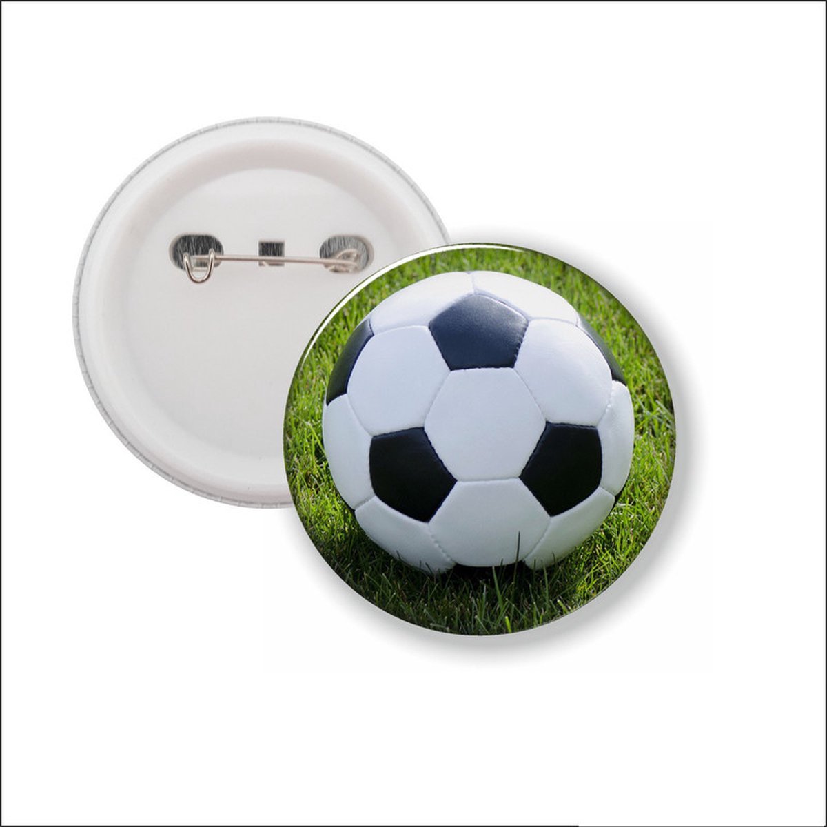 Button Met Speld - Voetbal