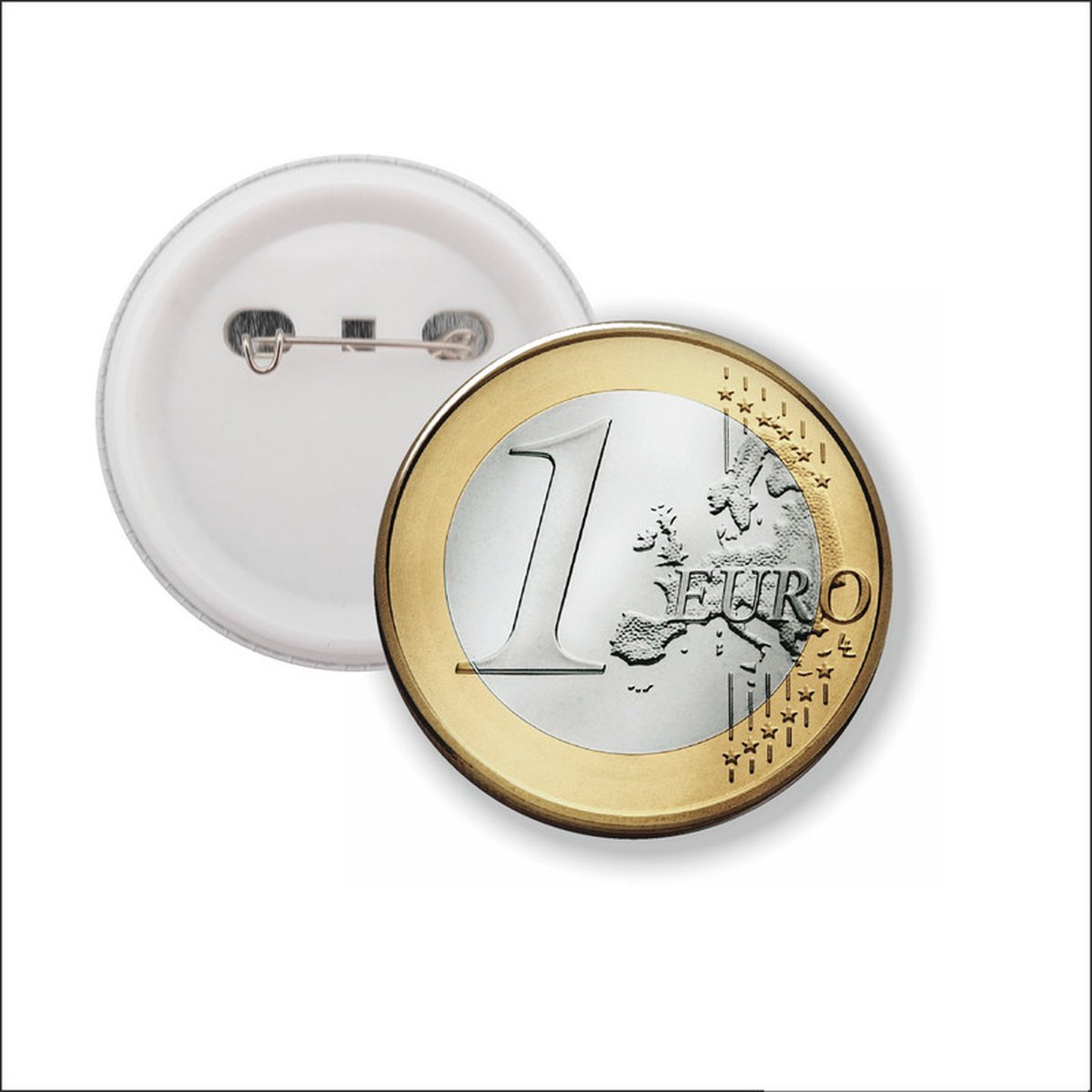 Button Met Speld - 1 Euro