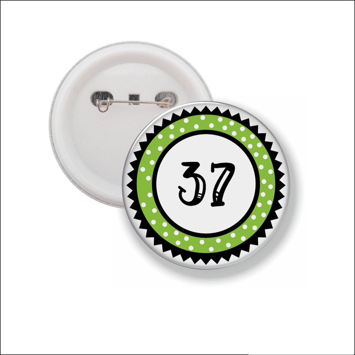 Button Met Speld 58 MM - 37
