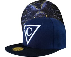 Capiche® Snapback Pet Heren – Crow Clan – Donkerblauw & Zwart – Verstelbaar met Druksluiting – Sportcap – Baseball Cap