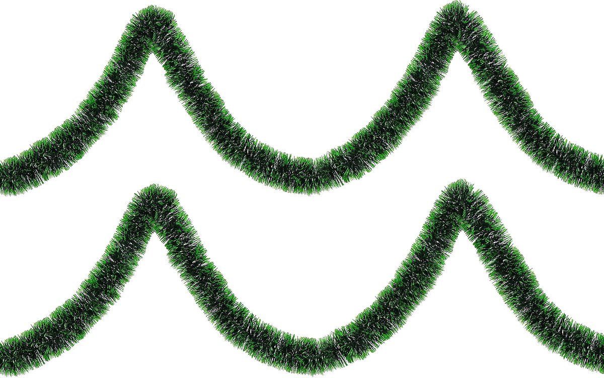 Springos Kerstslinger | Guirlande | Kerstversiering | 6 m | Groen/Zwart – foto 8