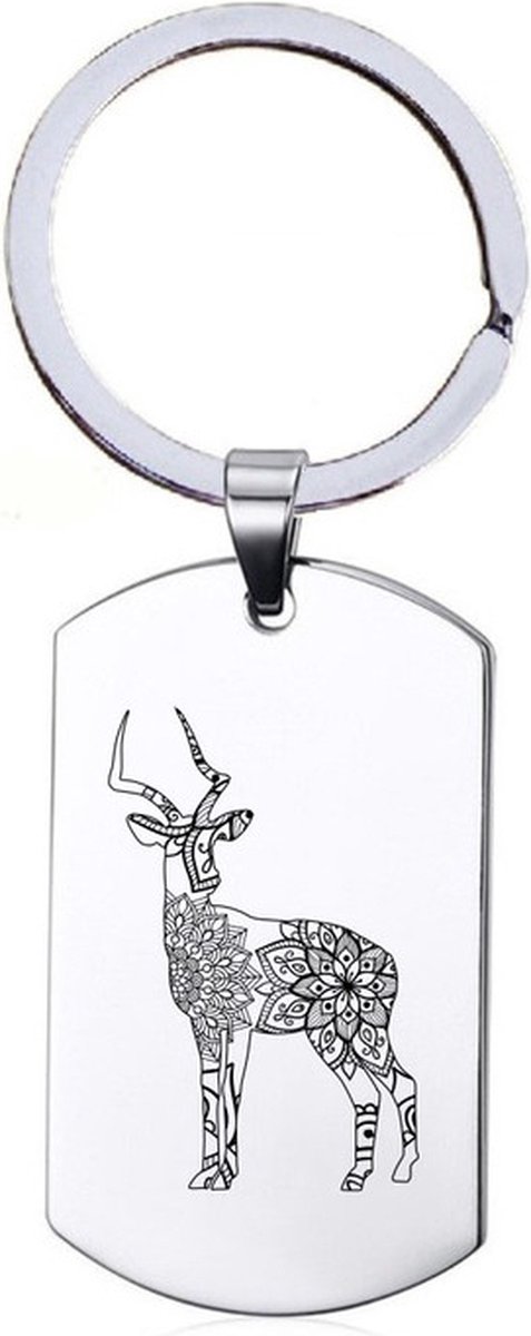 Sleutelhanger RVS - Hert
