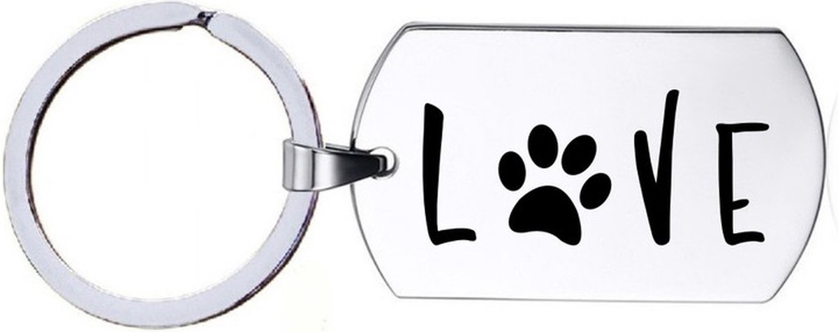 Sleutelhanger RVS - Love