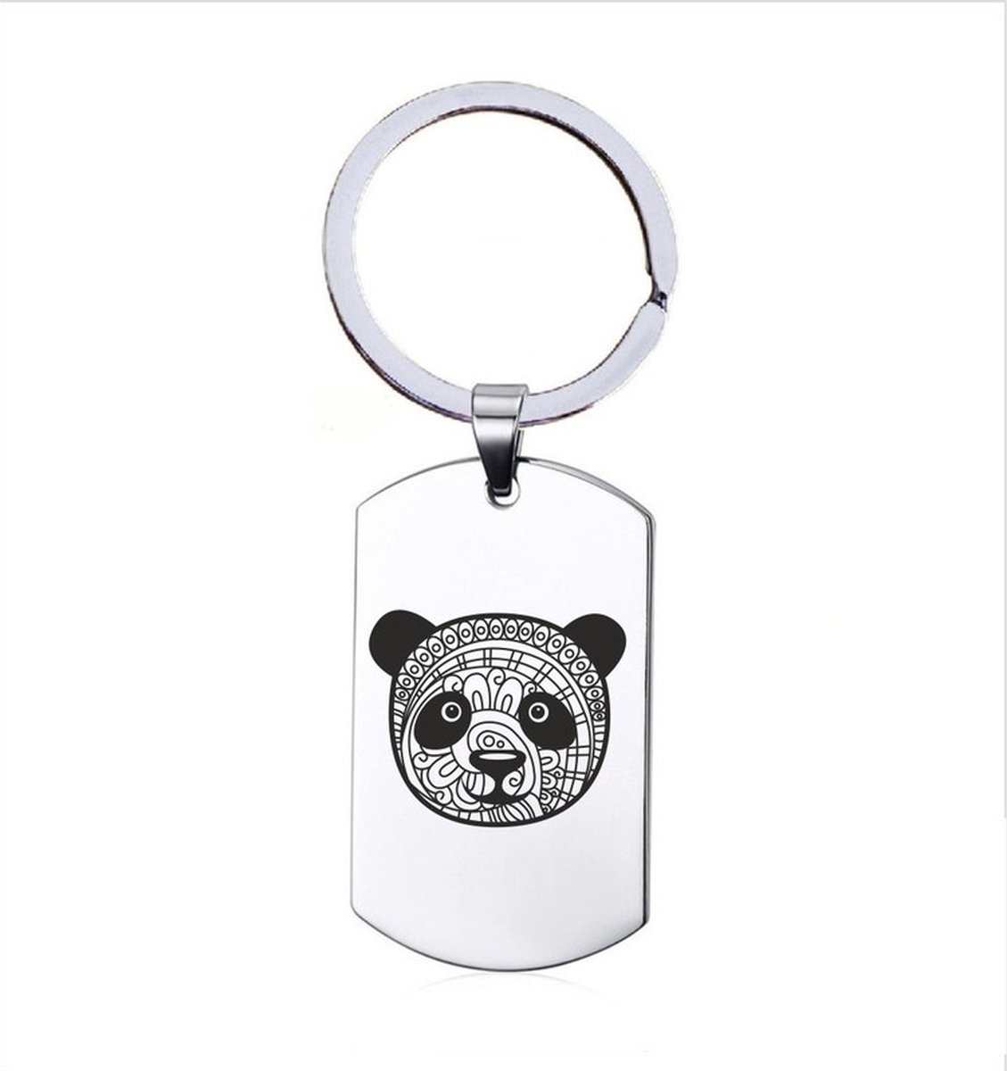 Sleutelhanger RVS - Panda