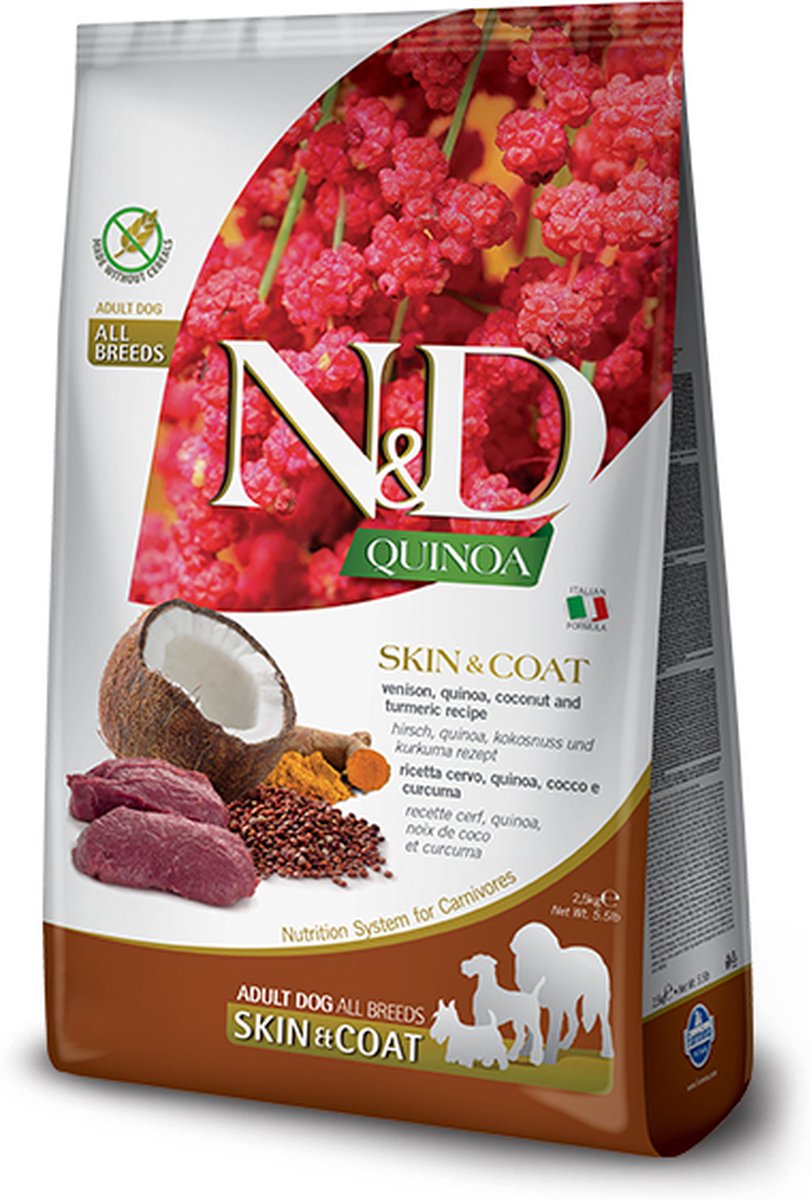 Farmina N&D Dog Quinoa Skin & Coat Venison 7kg