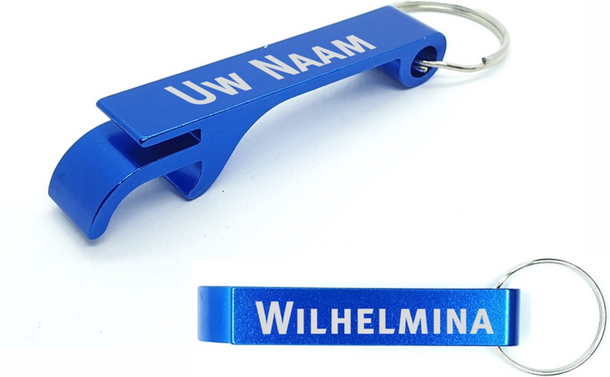 Bieropener Met Naam - Wilhelmina