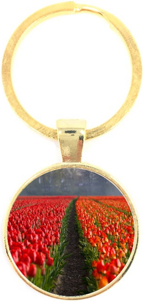 Sleutelhanger Glas - Tulpenveld
