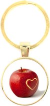 Porte-clés en Glas - Apple Love