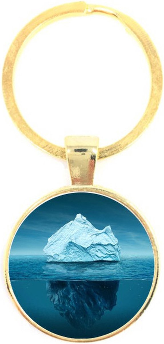 Sleutelhanger Glas - ijsberg
