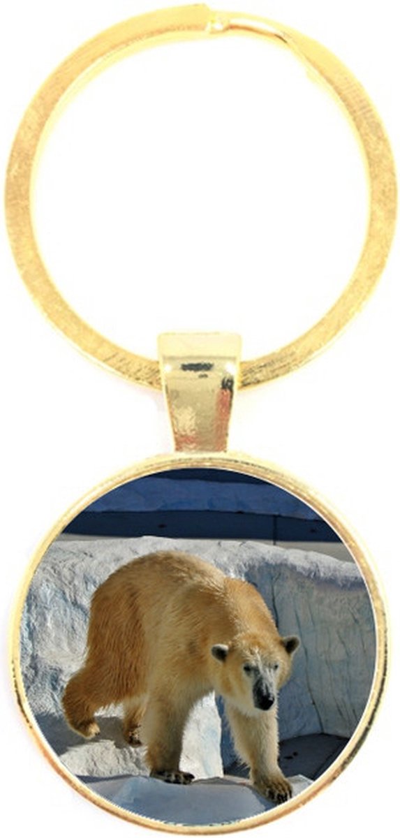 Sleutelhanger Glas - Ijsbeer