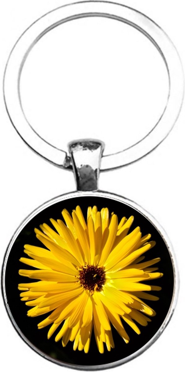 Sleutelhanger Glas - Bloem