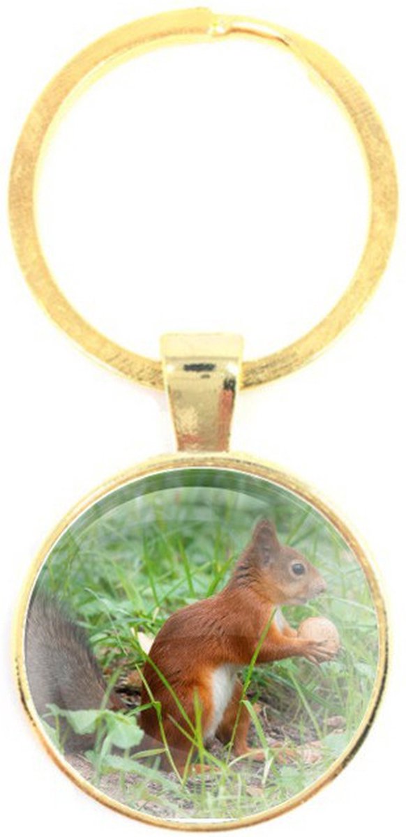 Sleutelhanger Glas - Eekhoorn