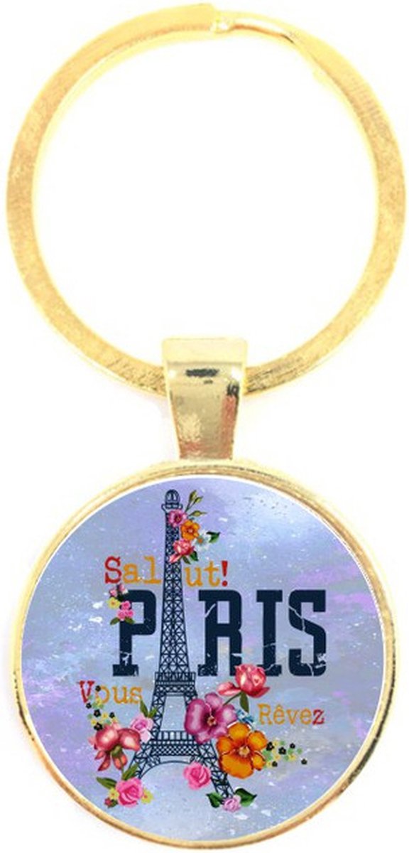 Sleutelhanger Glas - Paris
