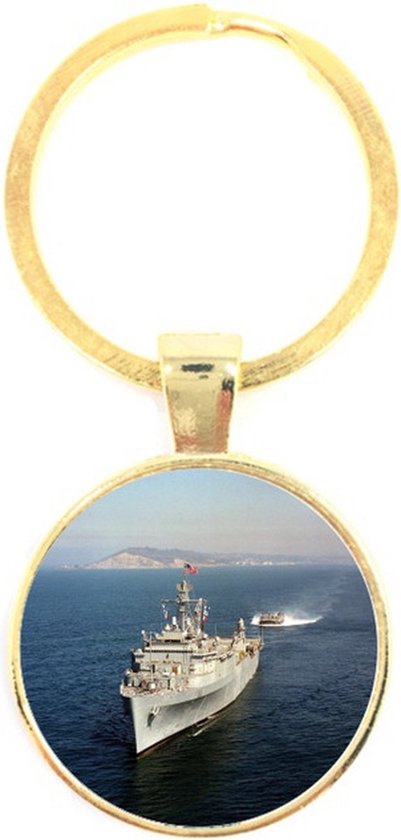 Sleutelhanger Glas - Boot