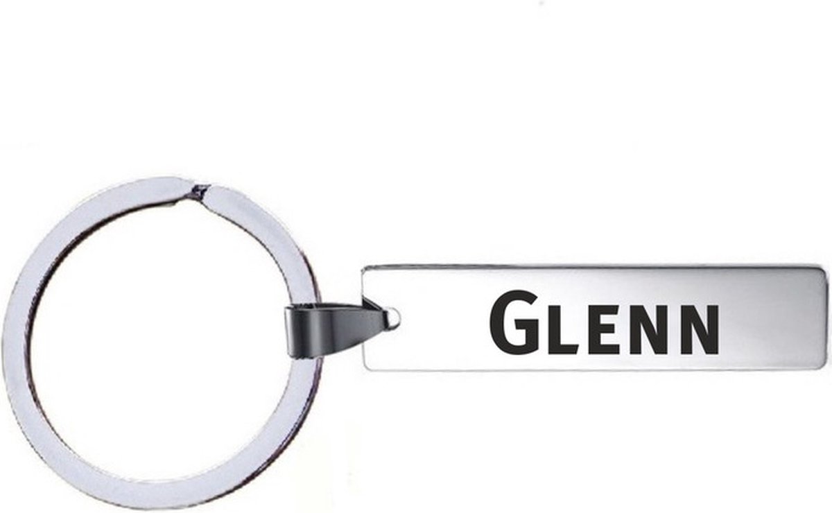 Sleutelhanger Met Naam - Glenn - RVS
